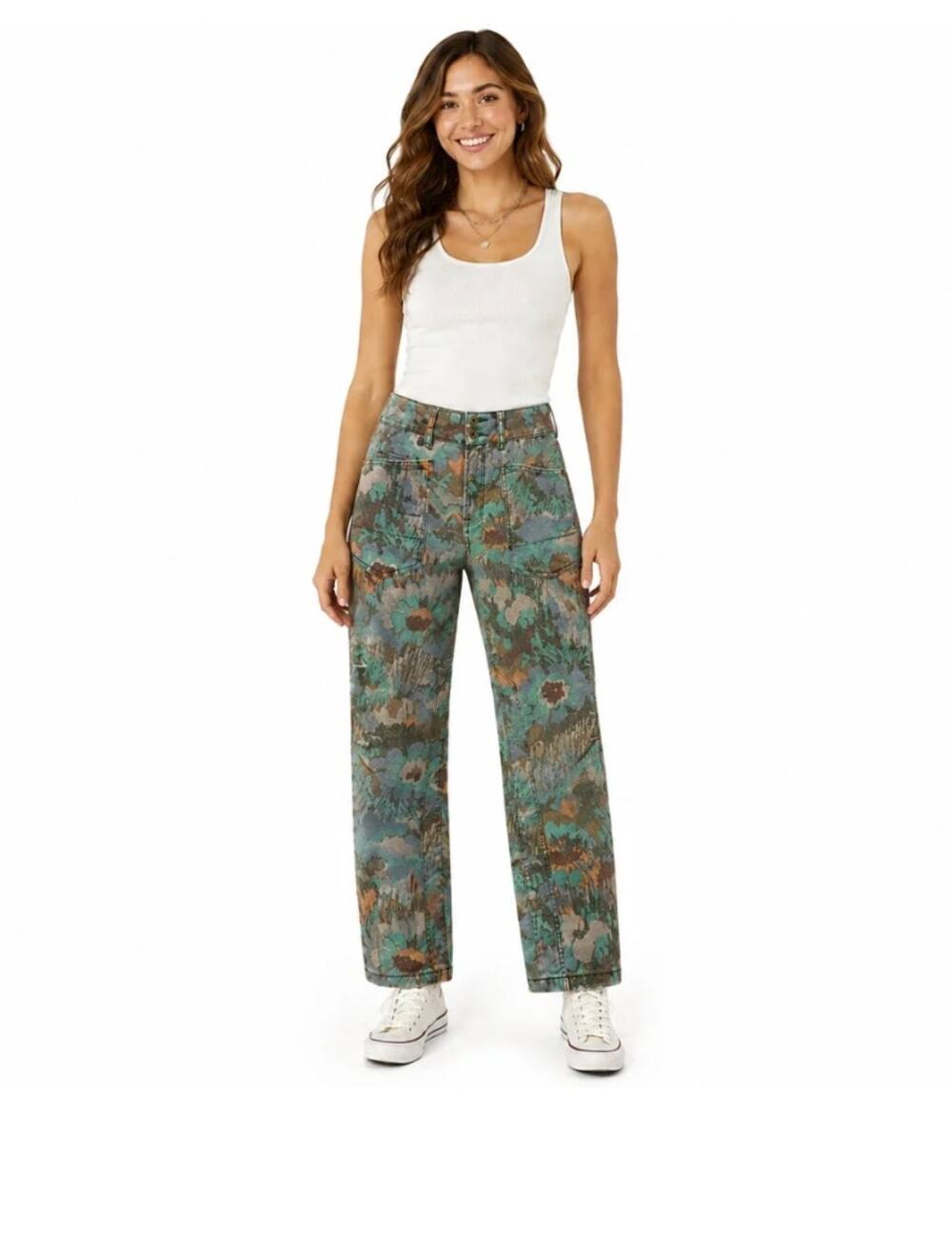 Anthropologie Pilcro The Wanderer Womens Pants Size 27 Y2K Festival Boho